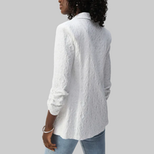 Load image into Gallery viewer, Joseph Ribkoff Woven Boxy Blazer-White