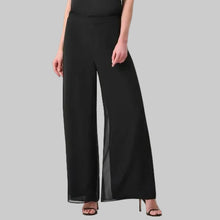 Load image into Gallery viewer, Joseph Ribkoff Signature Wide-Leg Pull-On Pants-Black