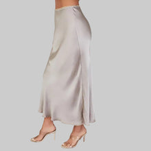 Load image into Gallery viewer, Milio Milano Silky Slip Skirt-Mocha