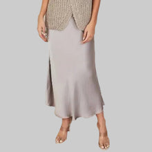 Load image into Gallery viewer, Milio Milano Silky Slip Skirt-Mocha