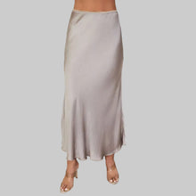Load image into Gallery viewer, Milio Milano Silky Slip Skirt-Mocha