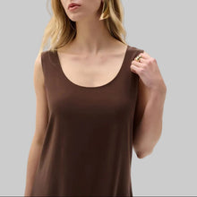 Load image into Gallery viewer, Joseph Ribkoff Silky Knit Scoop Neck Camisole-Mahogany