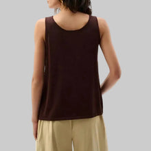 Load image into Gallery viewer, Joseph Ribkoff Embellished Knit Camisole-Mahogany