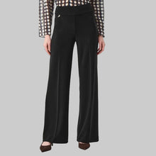 Load image into Gallery viewer, Joseph Ribkoff Silky Knit Wide-Leg Pull-On Pants-Black