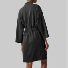 Load image into Gallery viewer, Joseph Ribkoff Scuba Jersey Dress With Front Zipper-Black