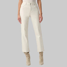 Load image into Gallery viewer, Joseph Ribkoff Classic Straight Leg Metallic Jeans-Champagne