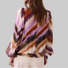 Load image into Gallery viewer, Summun Soft Zigzag Top-Multicolor