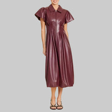 Load image into Gallery viewer, Dolce Cabo Front Zip Dress- Burgundy