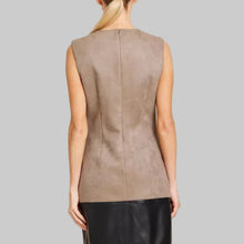 Load image into Gallery viewer, Dolce Cabo Multi Suede Dress- Stone