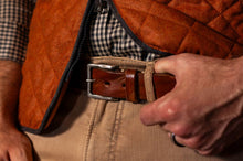 Load image into Gallery viewer, Martin Dingman Artisan Bridle Belt-Chestnut