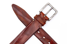 Load image into Gallery viewer, Martin Dingman Artisan Bridle Belt-Chestnut