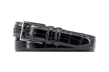 Load image into Gallery viewer, Martin Dingman Alexander Alligator Leather Belt- Black