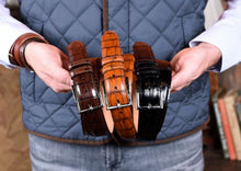 Load image into Gallery viewer, Martin Dingman Alexander Alligator Leather Belt- Black