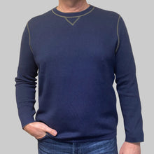 Load image into Gallery viewer, Borgo28 Reversible Crew Sport Sweater-Olive/Navy
