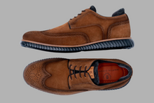 Load image into Gallery viewer, Martin Dingman Countryaire Suede Wingtip- French Roast