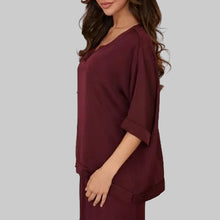 Load image into Gallery viewer, Milio Milano Silky Kimono-Wine