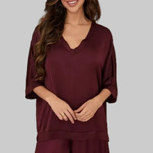 Load image into Gallery viewer, Milio Milano Silky Kimono-Wine