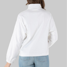 Load image into Gallery viewer, Emily McCarthy Long-Sleeve Poppy- White Cotton Poplin