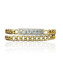 Load image into Gallery viewer, Tat2 Soleil Double Wrap ID Bracelet-Gold