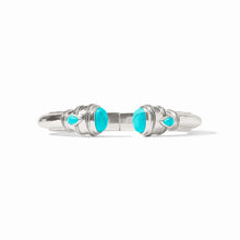 Load image into Gallery viewer, Julie Vos Cannes Demi Cuff-Turquoise Silver