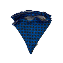 Load image into Gallery viewer, Edward Armah Reversible Pocket Circle-Deep Sky Houndstooth