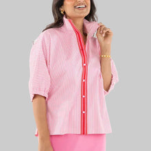 Load image into Gallery viewer, Emily McCarthy Bonny Top-Pink Carnation Stripe
