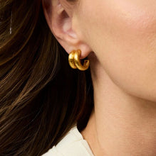 Load image into Gallery viewer, Julie Vos Havana Double Hoop-Gold