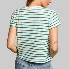 Load image into Gallery viewer, Perfectwhitetee Everett Jersey Striped Short Sleeve Tee-Grass Stripe