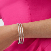 Load image into Gallery viewer, Julie Vos Crescent Bangle-Silver