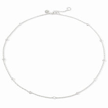Load image into Gallery viewer, Julie Vos Celeste Delicate Station Necklace-Silver-CZ
