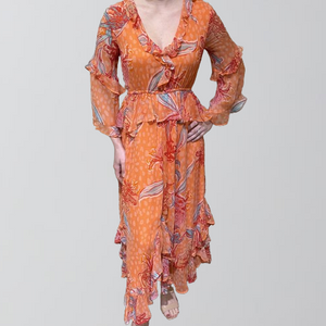 Mahila Imogen Dress-Peach