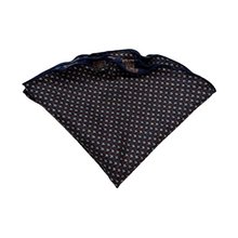 Load image into Gallery viewer, Edward Armah Reversible Pocket Circle- Denim Foulard/ Houdstooth Print