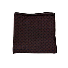 Load image into Gallery viewer, Geoff Nicholson Pocket Square-Wine Wool Melange