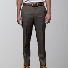 Load image into Gallery viewer, Jack Victor Sharkskin Pant-Classic Fit-Traveler-Chocolate
