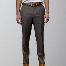 Load image into Gallery viewer, Jack Victor Sharkskin Pant-Classic Fit-Traveler-Chocolate