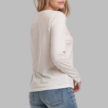 Load image into Gallery viewer, Dear John Kathy Long Sleeve Tee-White