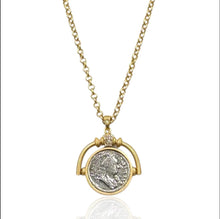 Load image into Gallery viewer, Tat2 Sol Spinner Necklace-Gold