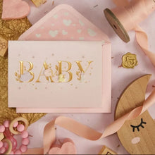 Load image into Gallery viewer, Niquea.D Baby Lettering Girl Baby Card