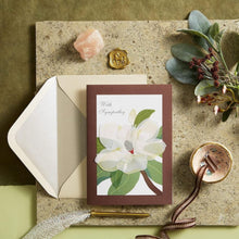 Load image into Gallery viewer, Niquea.D Magnolia in Vellum Sympathy Card