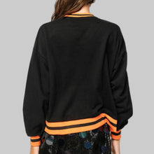 Load image into Gallery viewer, Queen of Sparkles Pumpkin Candy Bucket Sweatshirt- Black