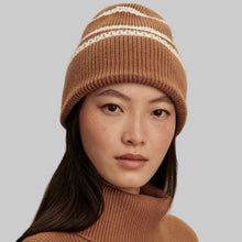 Load image into Gallery viewer, Varley Ronan Stitch Stripe Beanie-Golden Bronze