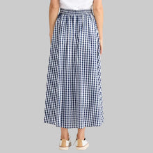 Load image into Gallery viewer, Brave + True Lucy Skirt-Navy Gingham