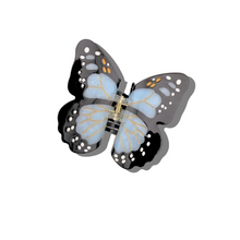 Load image into Gallery viewer, Solar Eclipse Monarch Butterfly Claw Hair Clip- Baby Blue