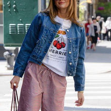 Load image into Gallery viewer, Sunny Somewhere Cherries Everyday Tee-White