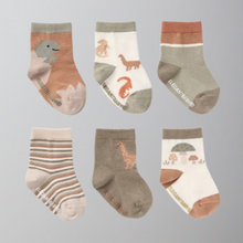 Load image into Gallery viewer, Elegant Baby Dinosaur Socks-6 pack