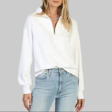 Load image into Gallery viewer, Dylan Weekend Half Zip-White