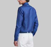Load image into Gallery viewer, Emanuel Berg Linen Casual Sartorial Shirt-Navy