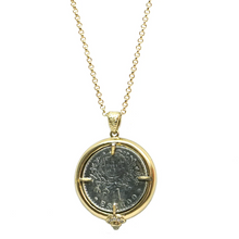 Load image into Gallery viewer, Tat2 Designs Frame VS Escudo Necklace-Gold