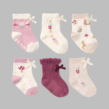 Load image into Gallery viewer, Elegant Baby Forest Family Socks-6 pack