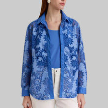 Load image into Gallery viewer, Hinson Wu Halsey Long Sleeve with Tank Set-Lake Blue